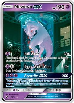 Mewtwo GX (Secret Shining) #78/73 - Shining Legends - Near Mint