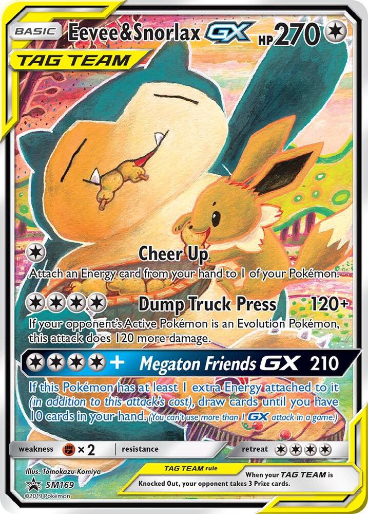 Eevee & Snorlax GX #SM169 - SM Promos - Near Mint