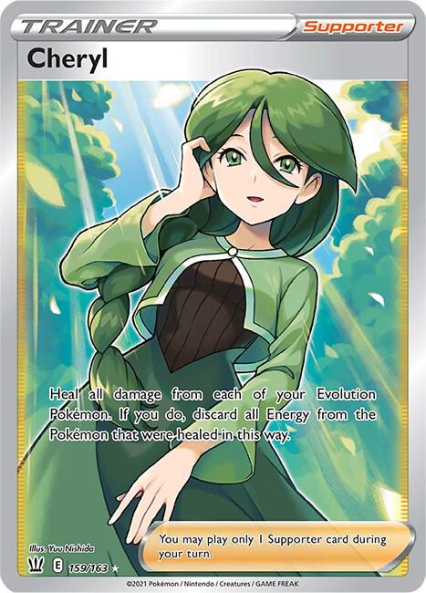 Cheryl (Full Art) #159/163 - SWSH05: Battle Styles - Near Mint