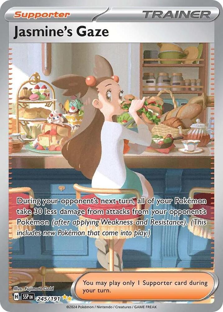 Jasmine's Gaze #245/191 - SV08: Surging Sparks - Near Mint