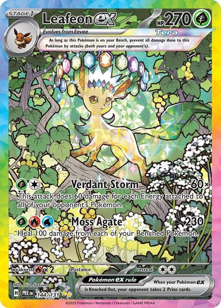 Leafeon ex #144/131 - SV: Prismatic Evolutions - Near Mint