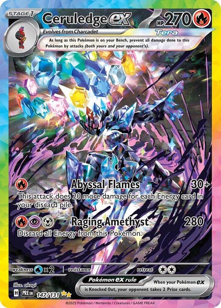 Ceruledge ex #147/131 - SV: Prismatic Evolutions - Near Mint