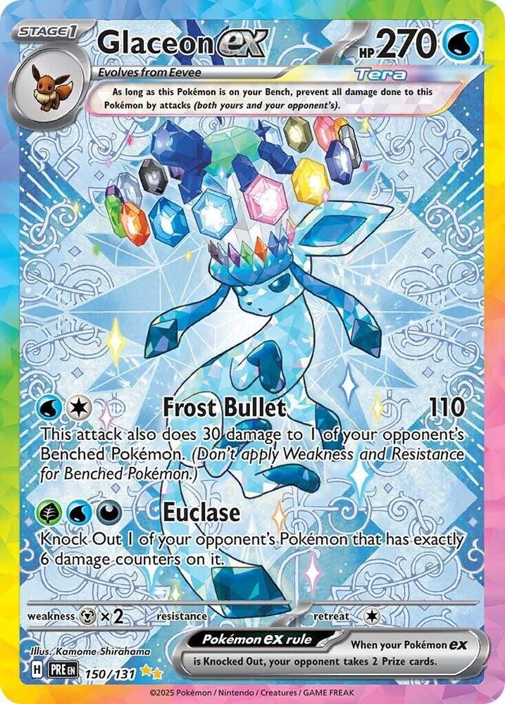 Glaceon ex #150/131 - SV: Prismatic Evolutions - Near Mint