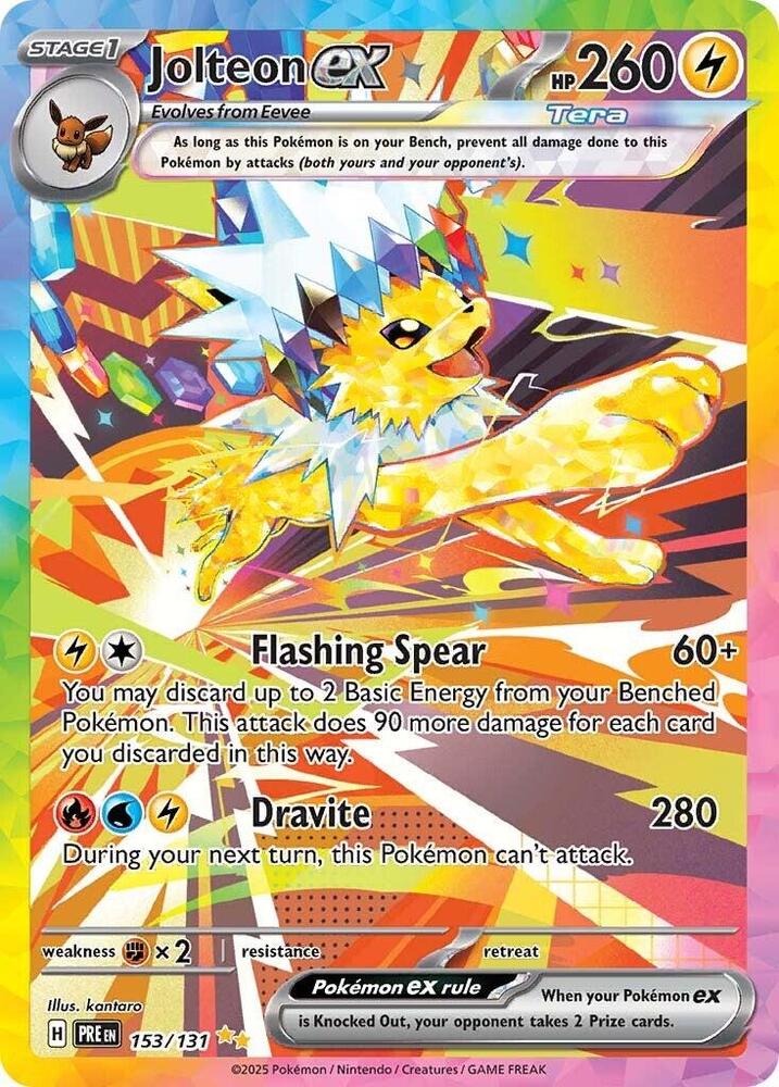 Jolteon ex #153/131 - SV: Prismatic Evolutions - Near Mint