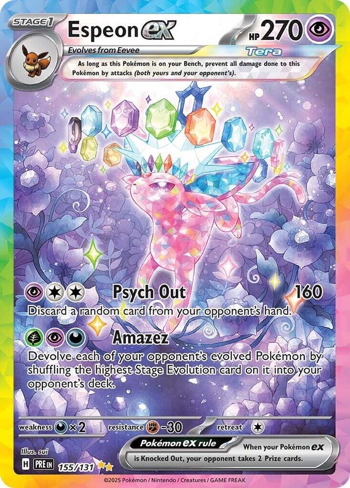 Espeon ex #155/131 - SV: Prismatic Evolutions - Near Mint