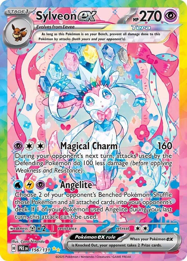 Sylveon ex #156/131 - SV: Prismatic Evolutions - Near Mint