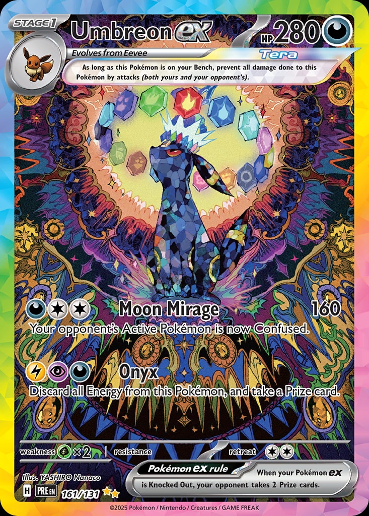Umbreon ex #161/131 - SV: Prismatic Evolutions - Near Mint