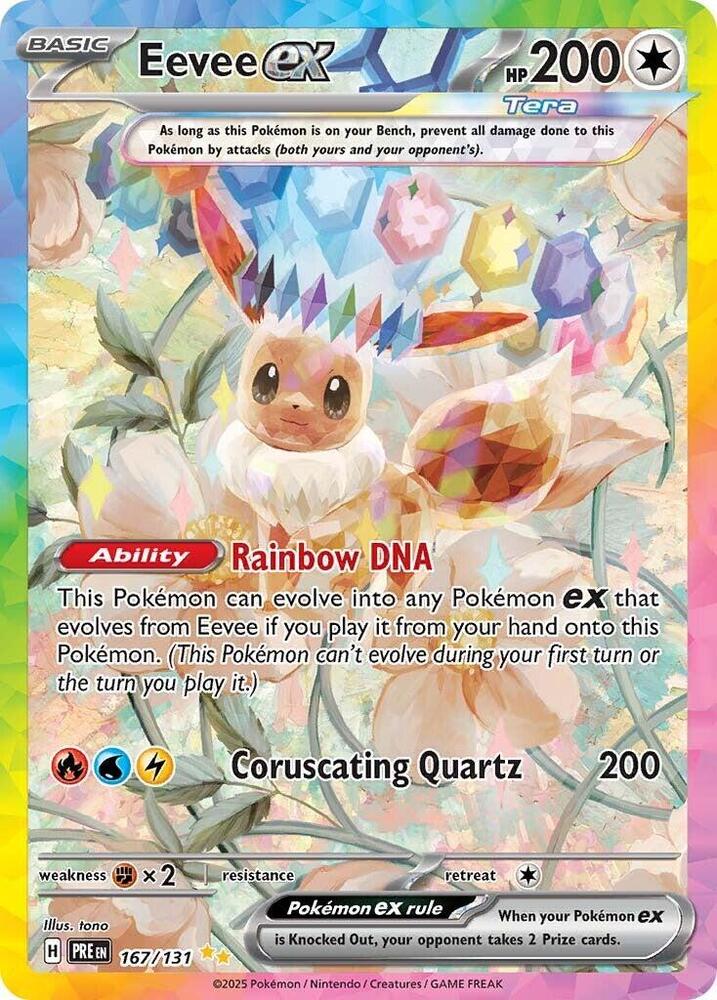 Eevee ex #167/131 - SV: Prismatic Evolutions - Near Mint