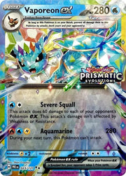 Vaporeon ex (Prismatic Evolutions Stamp) #023/131 - Miscellaneous Cards & Products - Near Mint