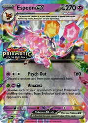 Espeon ex (Prismatic Evolutions Stamp) #034/131 - Miscellaneous Cards & Products - Near Mint