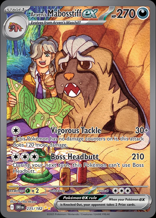 Arven's Mabosstiff ex #235/182 - SV10: Destined Rivals - Near Mint