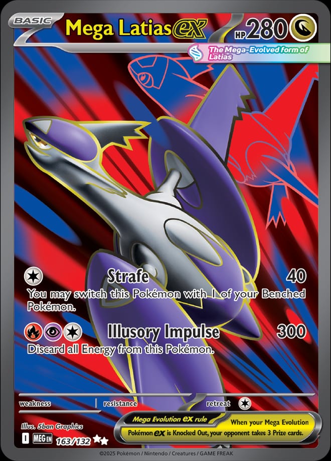 Mega Latias ex #163/132 - ME01: Mega Evolution - Near Mint