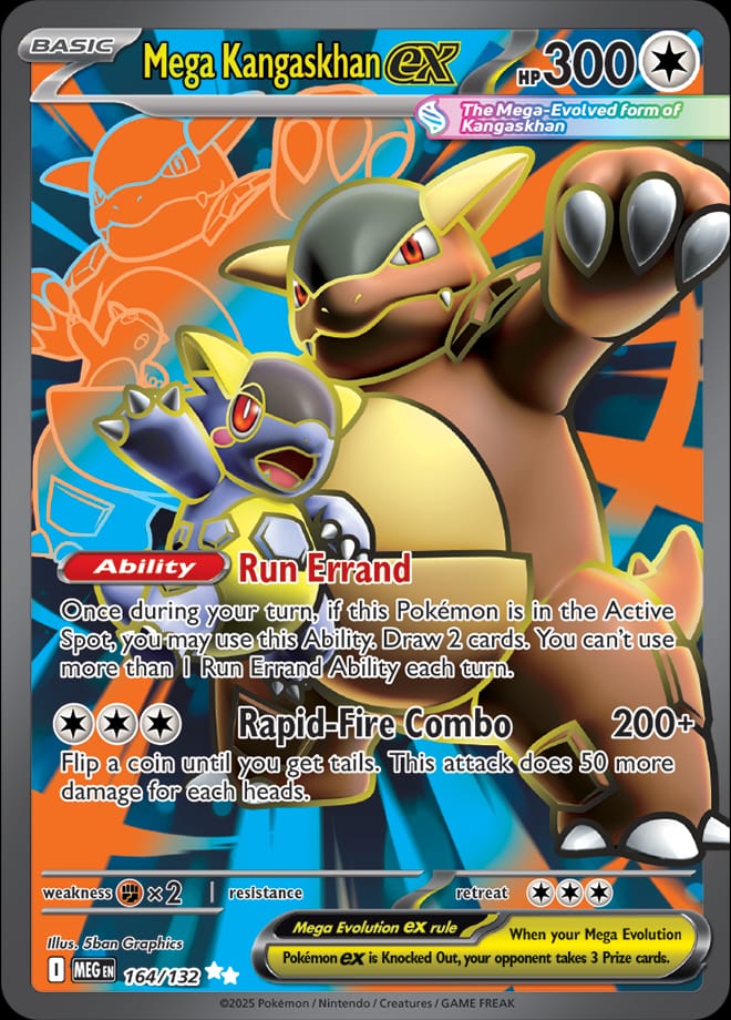 Mega Kangaskhan ex #164/132 - ME01: Mega Evolution - Near Mint
