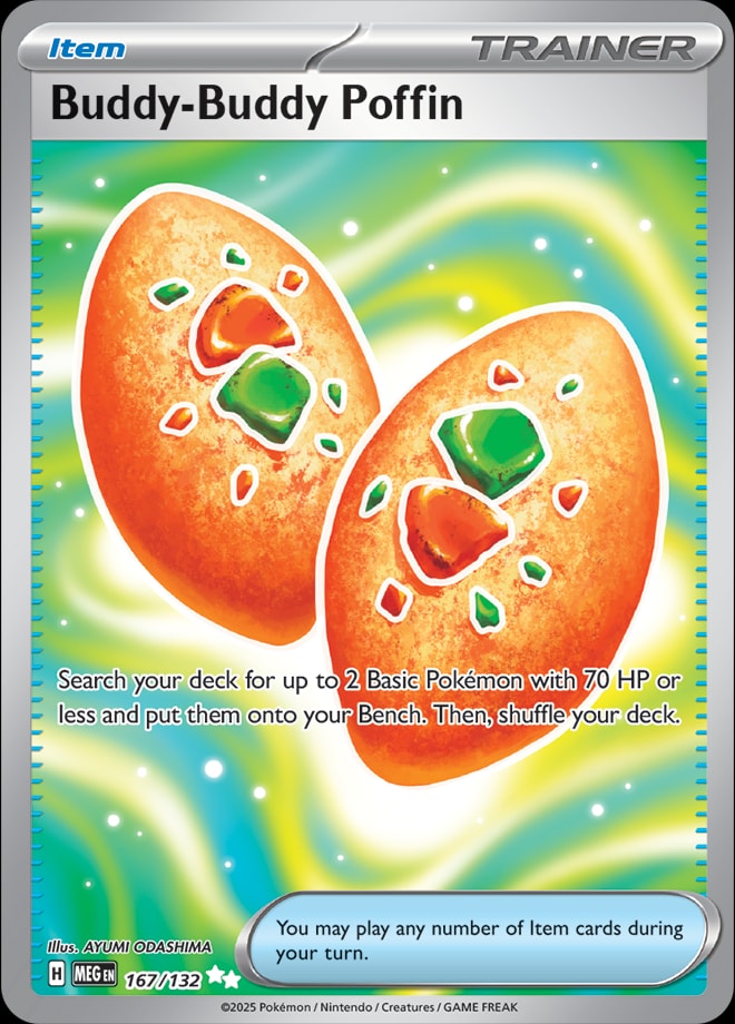 Buddy-Buddy Poffin #167/132 - ME01: Mega Evolution - Near Mint