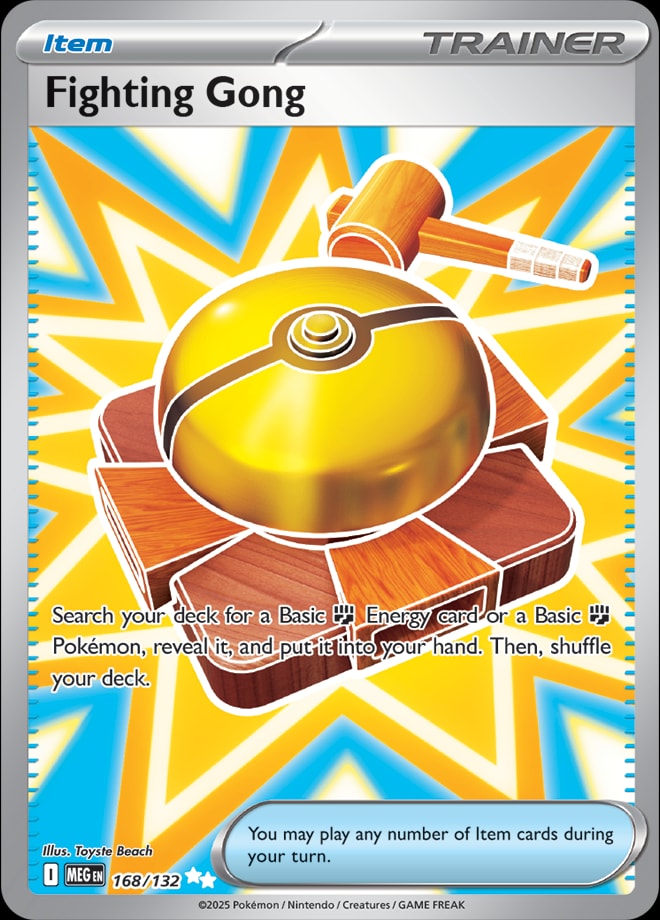 Gong #168/132 - ME01: Mega Evolution - Near Mint