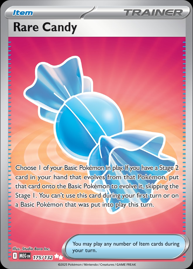 Rare Candy #175/132 - ME01: Mega Evolution - Near Mint