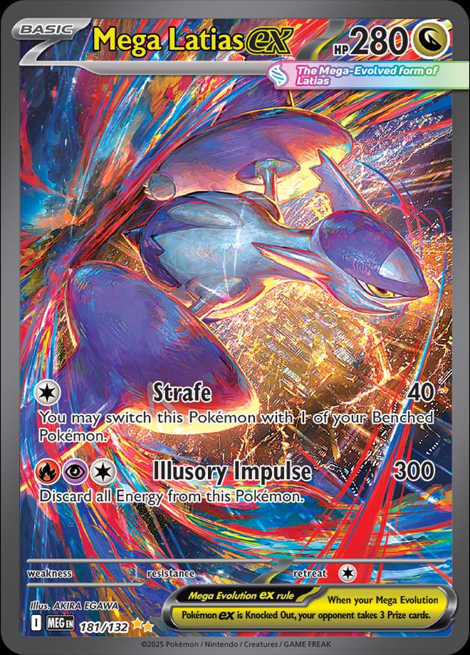 Mega Latias ex #181/132 - ME01: Mega Evolution - Near Mint