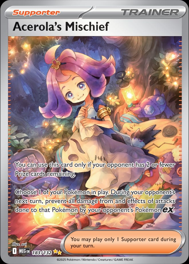 Acerola's Mischief #183/132 - ME01: Mega Evolution - Near Mint